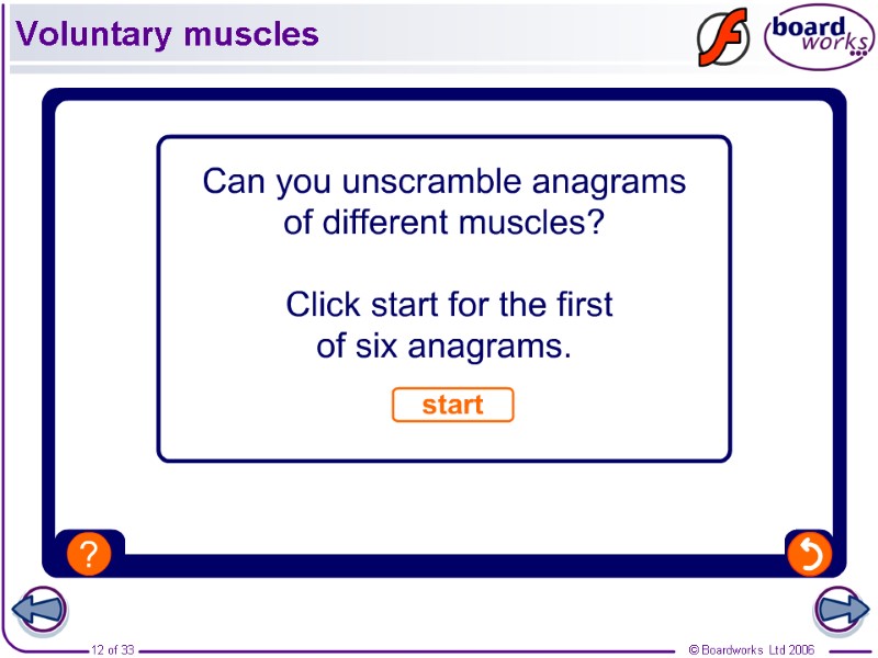 Voluntary muscles